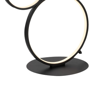 Pluto Stacked Circles 45" Contemporary Modern Iron/Aluminum Integrated LED Floor Lamp - JONATHAN Y